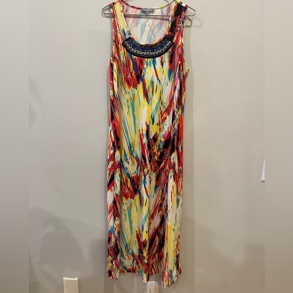 Colorful Abstract Maxi Dress
